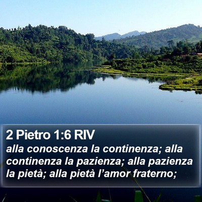2 Pietro 1:6 RIV Bible Verse Image