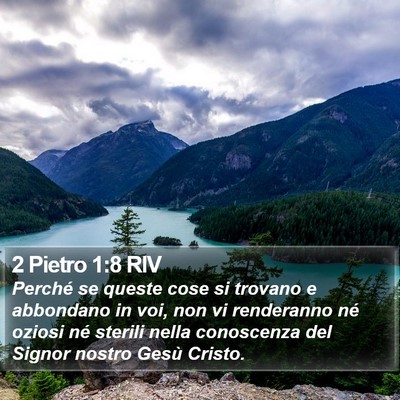 2 Pietro 1:8 RIV Bible Verse Image