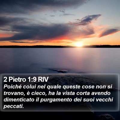 2 Pietro 1:9 RIV Bible Verse Image