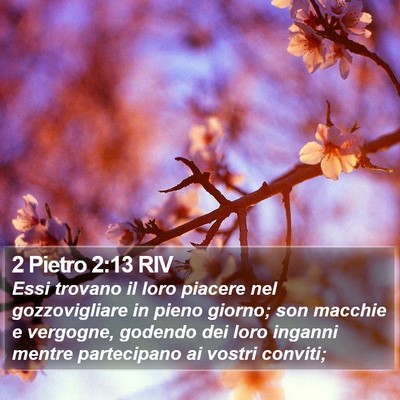 2 Pietro 2:13 RIV Bible Verse Image