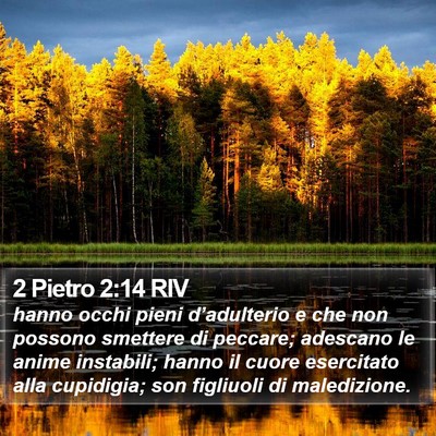 2 Pietro 2:14 RIV Bible Verse Image