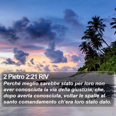 2 Pietro 2:21 RIV Bible Verse Image