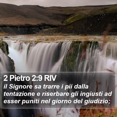 2 Pietro 2:9 RIV Bible Verse Image