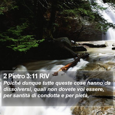 2 Pietro 3:11 RIV Bible Verse Image