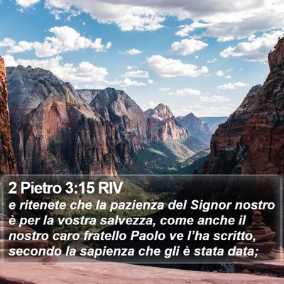 2 Pietro 3:15 RIV Bible Verse Image