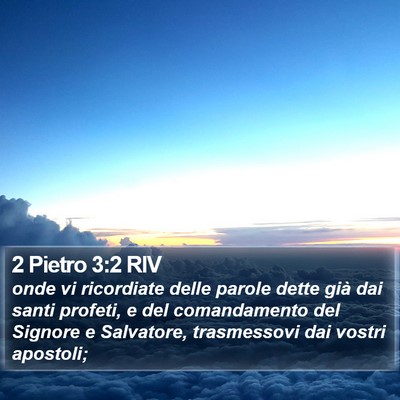 2 Pietro 3:2 RIV Bible Verse Image