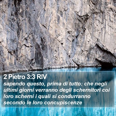 2 Pietro 3:3 RIV Bible Verse Image