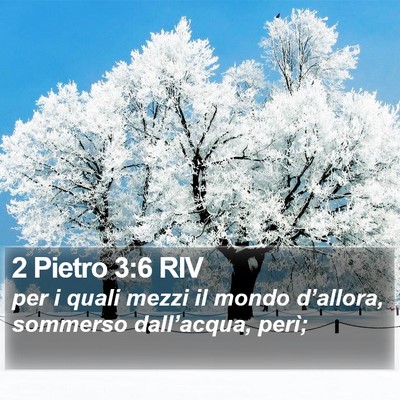 2 Pietro 3:6 RIV Bible Verse Image
