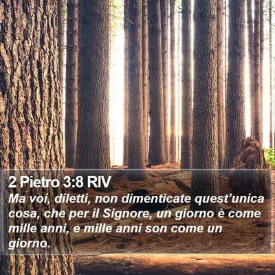2 Pietro 3:8 RIV Bible Verse Image