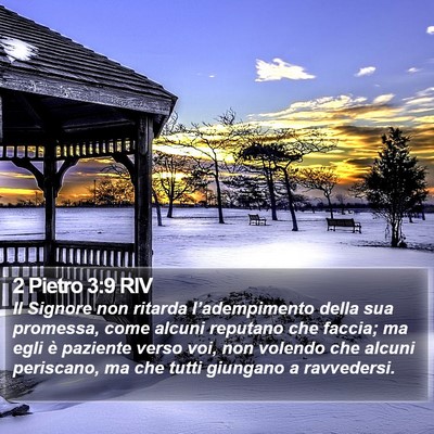 2 Pietro 3:9 RIV Bible Verse Image