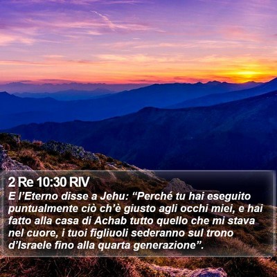 2 Re 10:30 RIV Bible Verse Image