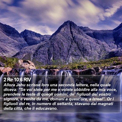 2 Re 10:6 RIV Bible Verse Image