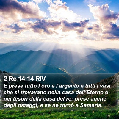 2 Re 14:14 RIV Bible Verse Image