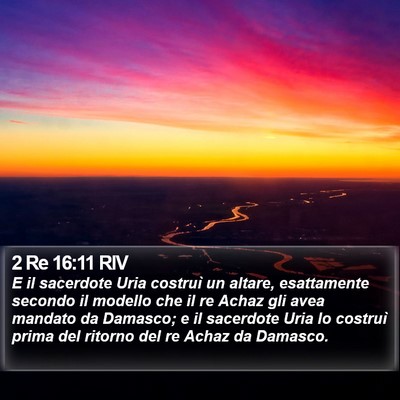 2 Re 16:11 RIV Bible Verse Image