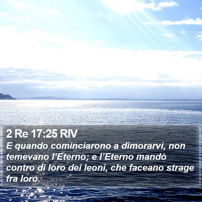 2 Re 17:25 RIV Bible Verse Image