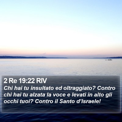 2 Re 19:22 RIV Bible Verse Image
