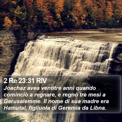 2 Re 23:31 RIV Bible Verse Image