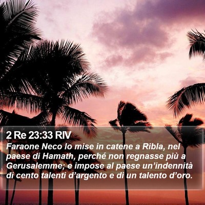 2 Re 23:33 RIV Bible Verse Image
