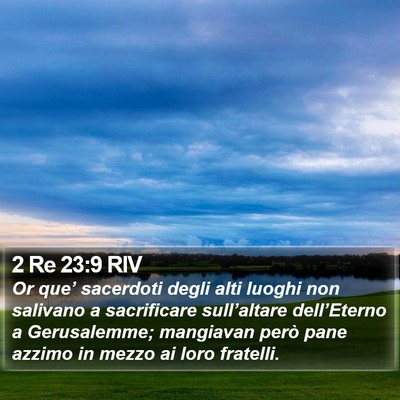 2 Re 23:9 RIV Bible Verse Image