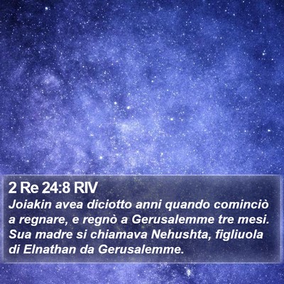 2 Re 24:8 RIV Bible Verse Image
