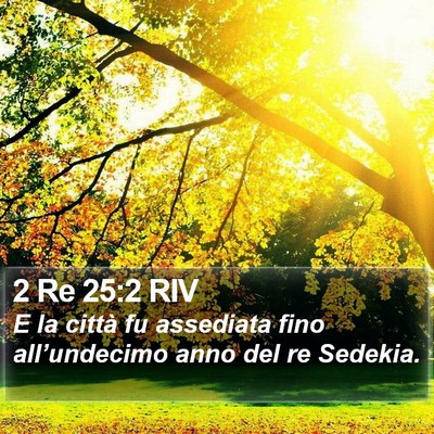 2 Re 25:2 RIV Bible Verse Image