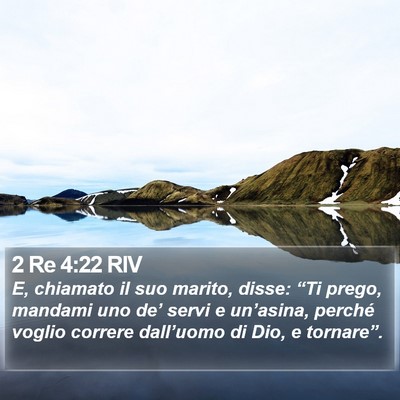 2 Re 4:22 RIV Bible Verse Image