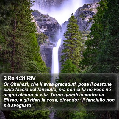 2 Re 4:31 RIV Bible Verse Image