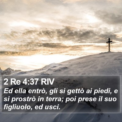 2 Re 4:37 RIV Bible Verse Image