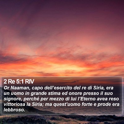 2 Re 5:1 RIV Bible Verse Image