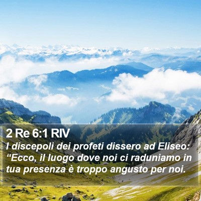2 Re 6:1 RIV Bible Verse Image