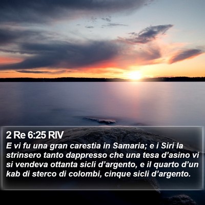 2 Re 6:25 RIV Bible Verse Image