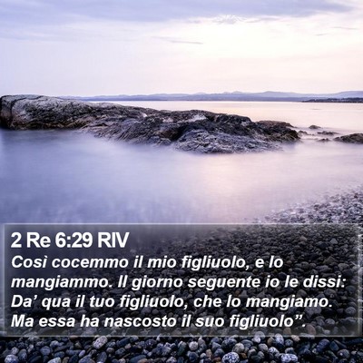 2 Re 6:29 RIV Bible Verse Image