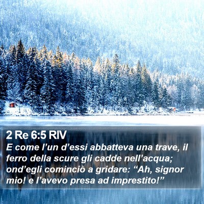2 Re 6:5 RIV Bible Verse Image