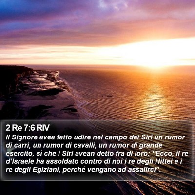 2 Re 7:6 RIV Bible Verse Image