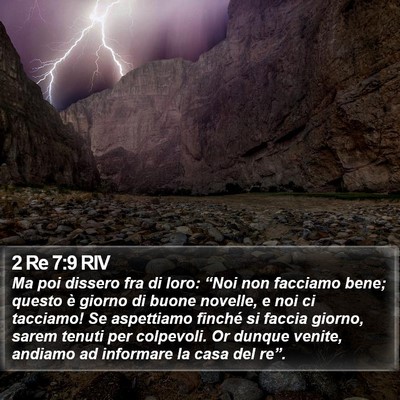 2 Re 7:9 RIV Bible Verse Image