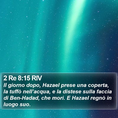 2 Re 8:15 RIV Bible Verse Image