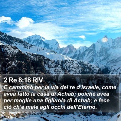 2 Re 8:18 RIV Bible Verse Image