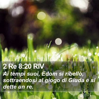 2 Re 8:20 RIV Bible Verse Image