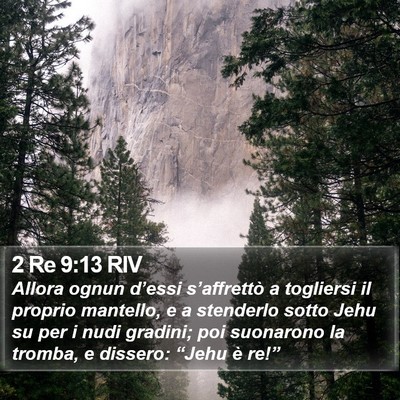 2 Re 9:13 RIV Bible Verse Image