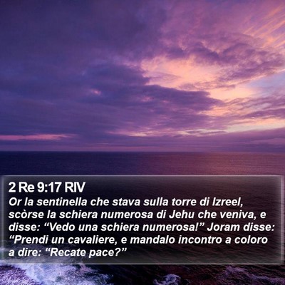 2 Re 9:17 RIV Bible Verse Image