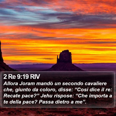2 Re 9:19 RIV Bible Verse Image