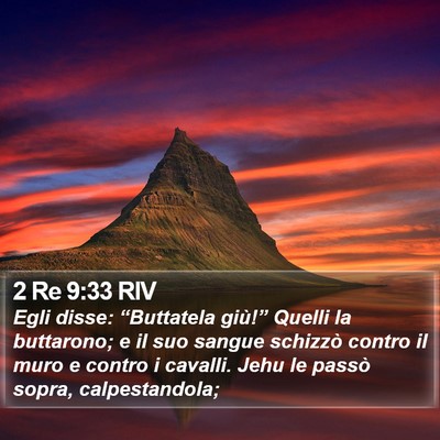 2 Re 9:33 RIV Bible Verse Image