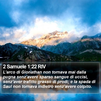 2 Samuele 1:22 RIV Bible Verse Image