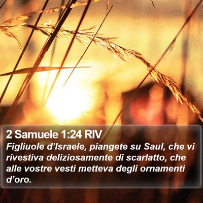 2 Samuele 1:24 RIV Bible Verse Image