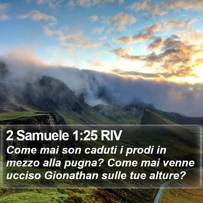 2 Samuele 1:25 RIV Bible Verse Image