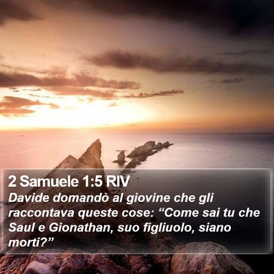 2 Samuele 1:5 RIV Bible Verse Image