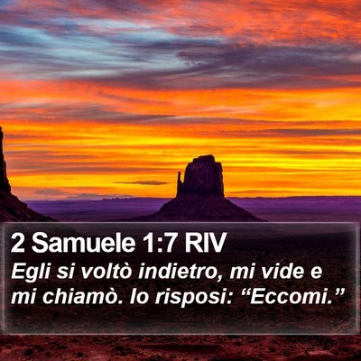 2 Samuele 1:7 RIV Bible Verse Image