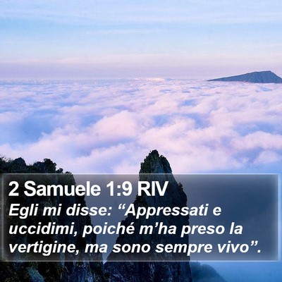 2 Samuele 1:9 RIV Bible Verse Image