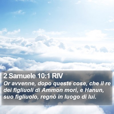 2 Samuele 10:1 RIV Bible Verse Image
