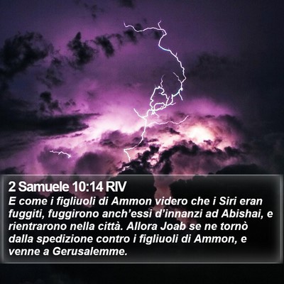 2 Samuele 10:14 RIV Bible Verse Image